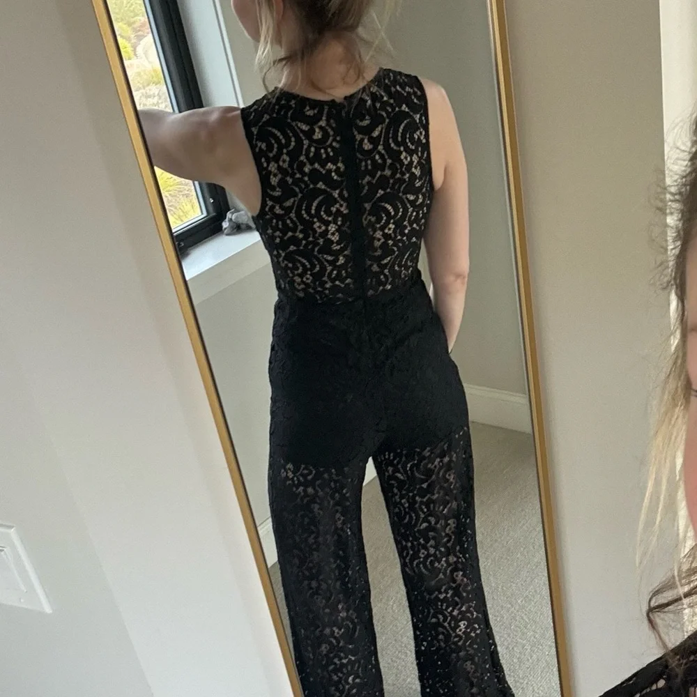 Black lace jumpsuit ANGL - Picture 2 of 7